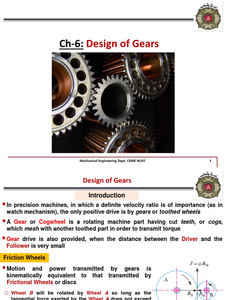 Design of Gears | PDF | Gear | Bending