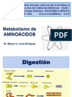 Metabolismo de Aminocacidos