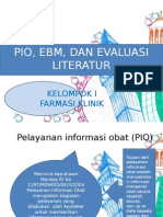 Kelompok 1 (Pio, Evaluasi Literatur, Dan Ebm)