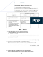 (A) Acid and Base - Structured Questions: Solaf Chemistry SPM 2014 S and Bases