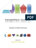 Geometric Shapes To Print or Color Rectangle