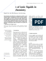 Application of Ionic Liquids in Analytical Chemistry