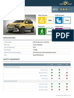 Euroncap 2015 Fiat Panda Cross Datasheet