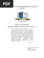 Trabalho Final de Homiletica Sermão Escrito