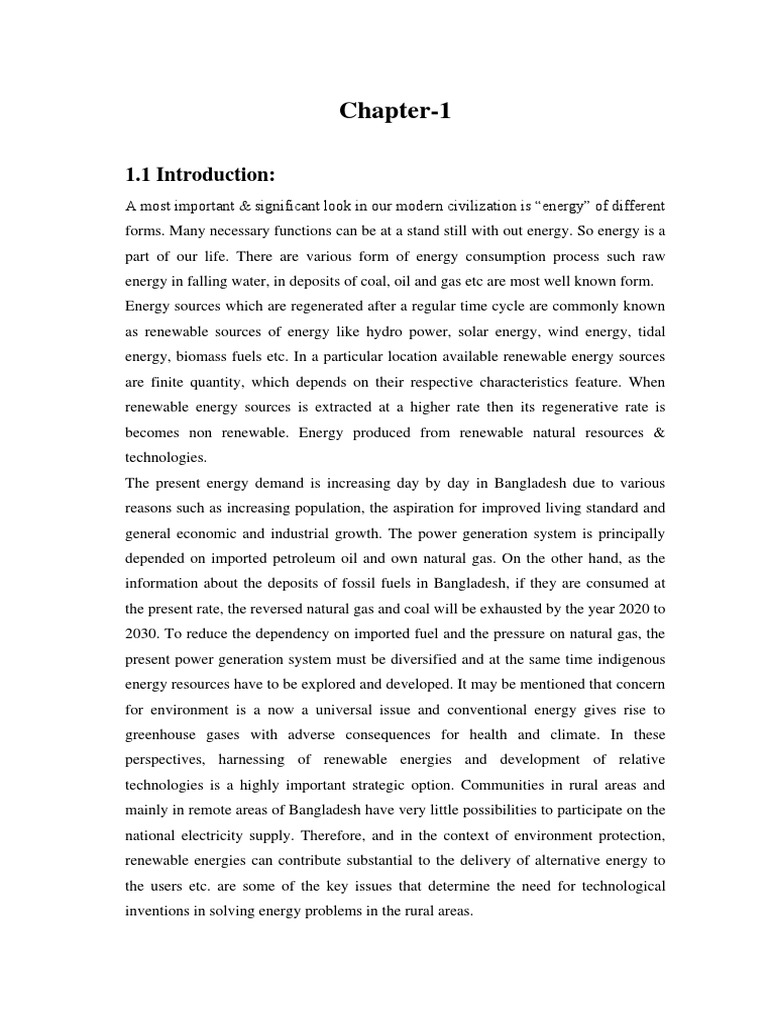 Chapter 1 | PDF | Renewable Energy | Solar Energy