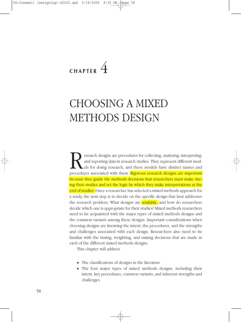 Mixed Methods Design Guide | PDF | Quantitative Research | Qualitative ...