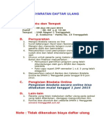 Persyaratan Daftar Ulang