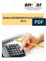 Analiză ANOSR: Taxele Invatamantului Gratuit