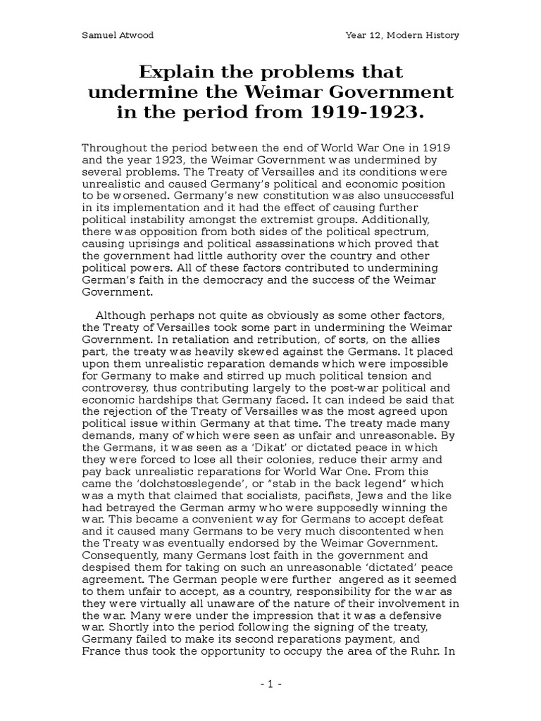 Format of a research term paper