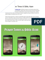 Prayer Times & Qibla, Azan