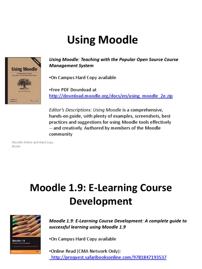 Moodle Course Development Resources | PDF | Art | Computers