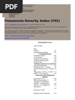 PSI/PORT Score for Pneumonia Risk | PDF | Pneumonia | Heart Failure