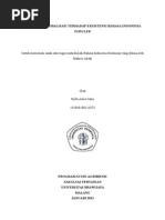 Download Makalah Pengaruh Globalisasi Terhadap Eksistensi Bahasa Indonesia by Ardila Rosidah SN272824701 doc pdf