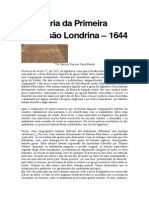 Primeira Confissão Batista Londrina 1644