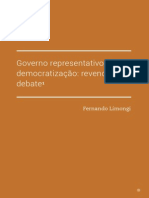 Limongi: Governo Representativo e Democratização: Revendo o Debate (2015)