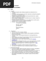 1.0 Programming Concept 1.1 Concept of Programming 1.1.1 Terms