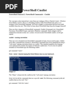 Windows PowerShell Cmdlet