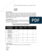 Edificio seguridad pública especificaciones cimentación