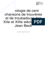 Anthologie Trouvères PDF