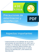 Precauciones de Esterilizacion y Desinfeccion