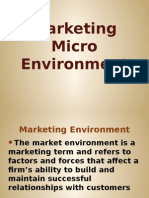 Marketing Micro Environment