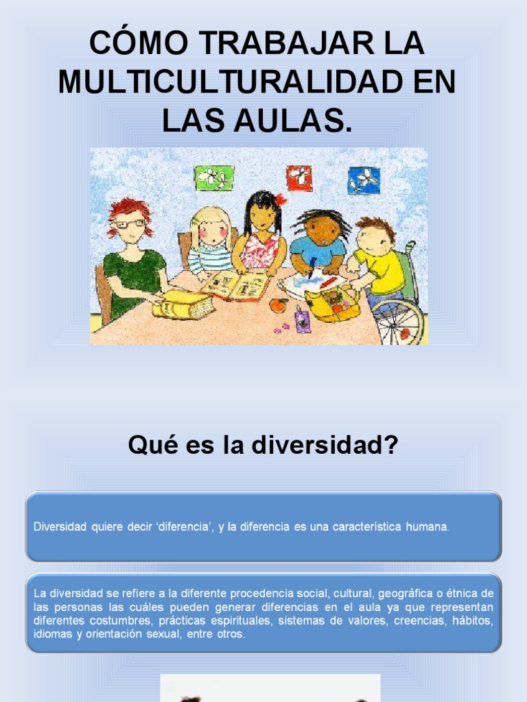Multiculturalidad en El Aula | PDF | Enseñando | Maestros