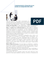 15 Etapas para La Implementación y Desarrollo de Un Sistema de Gestión de Calidad ISO 9001