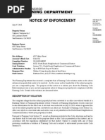 635 Vallejo Street - Notice of Enforcement