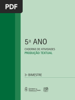5_ano_lingua Portuguesa - Caderno de Produo Textual - 3 Bimestre