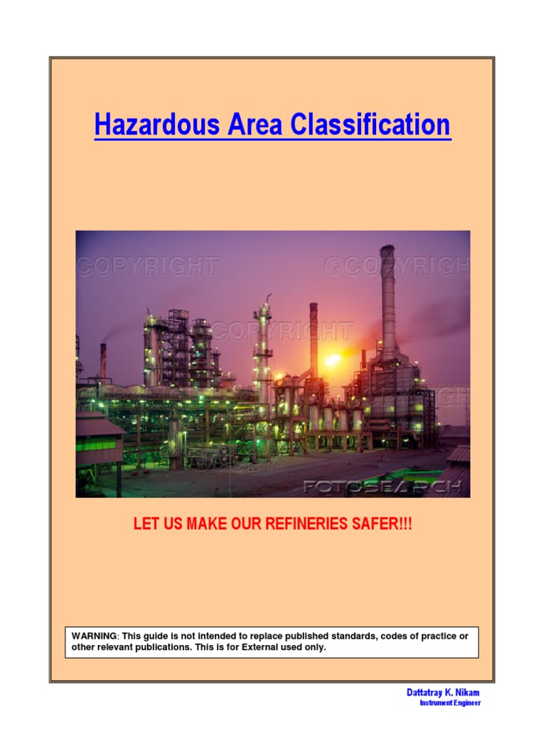 Hazardous Area Classification PDF PDF Chemistry Energy And Resource
