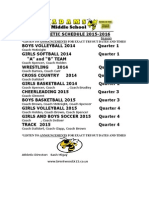 Ams Athletic Schedule Annual 2015-2016