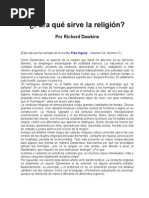 Richard Dawkins - para Qué Sirve La Religión