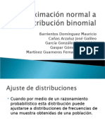 Aproximación Normal A La Distribución Binomial