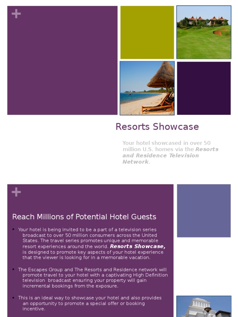 Resort Showcase From Resorts and Residence | PDF | Resort | Hotel