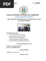Obtención de Biocombustible Ecológico (Ecofa) a Partir de La Basura Orgánica