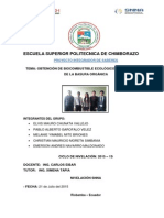 Obtención de Biocombustible Ecológico (Ecofa) a Partir de La Basura Orgánica