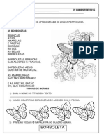 Prova II Bimestre de Língua Portuguesa (PRÉ - ESCOLAR)
