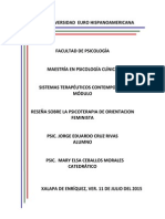 Reseña Sobre La Psicoterapia de Orientacion