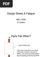 Design Stress and Fatigue