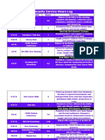 community track sheet hours