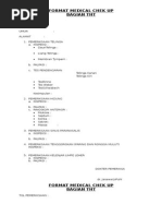 Format Medical Chek Up