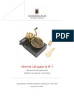 Determinacion Del Limite Liquido Informe de Suelos Casi Listom