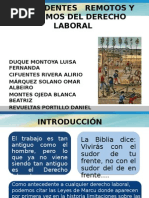 ANTECEDENTES   REMOTOS Y PRÓXIMOS DEL DERECHO LABORAL diapo.pptx