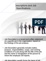 Job Descriptions and Job Specifications 12