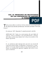 Principio de Relatividad de Las Sentencias de Amparo o Formula Otero