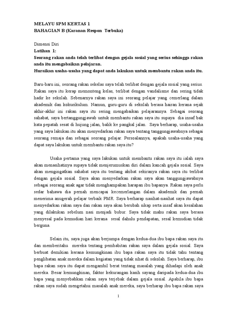 Pecutan Akhir Karangan Spm 2013