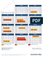 Alstom MSC Training Schedule 2015