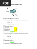 Calculation of Pipe Bend Trust Force