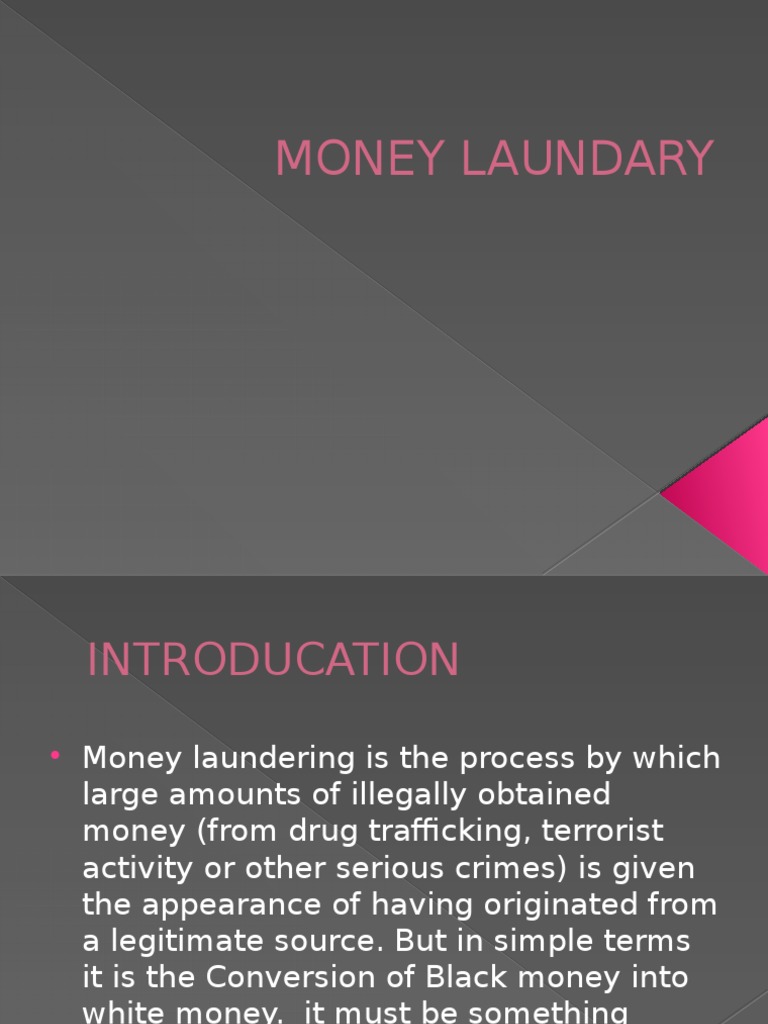 Money Laundary Money Laundering Economies