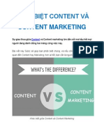 Phân Biệt Content Và Content Marketing